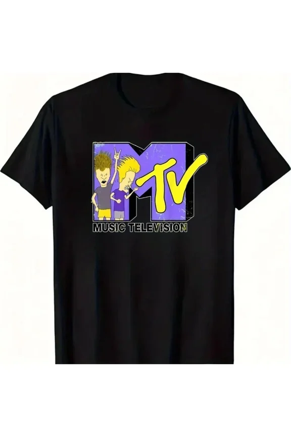 MTV Logo Cotton T-Shirt, MTV Music Television Shirt S-5XL Q9414