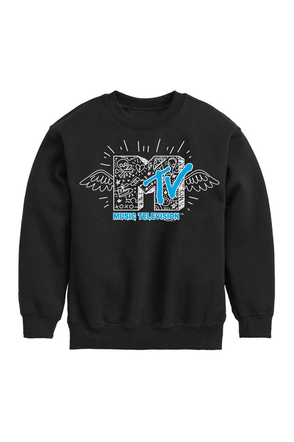 Logo - Doodle M - Toddler And Youth Crewneck Fleece Sweatshirt
