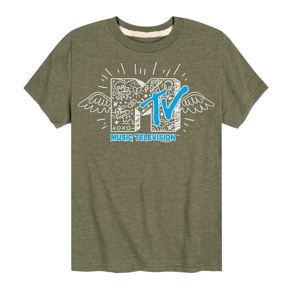 MTV Logo - Doodle M - Toddler And Youth Short Sleeve Graphic T-Shirt