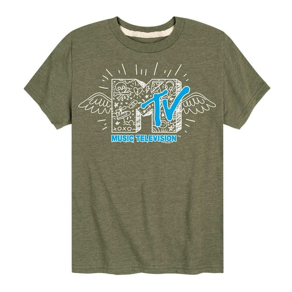 MTV Logo - Doodle M - Toddler And Youth Short Sleeve Graphic T-Shirt