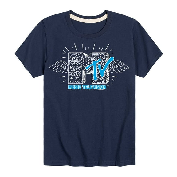 MTV Logo - Doodle M - Toddler And Youth Short Sleeve Graphic T-Shirt