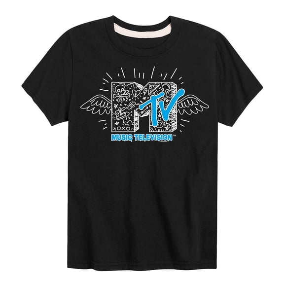 MTV Logo - Doodle M - Toddler And Youth Short Sleeve Graphic T-Shirt