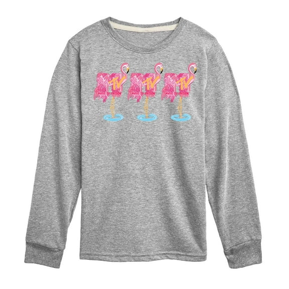 MTV Logo - Flamingos - Toddler And Youth Long Sleeve Graphic T-Shirt