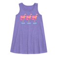 thumbnail image 1 of MTV Logo - Flamingos - Toddler and Youth Girls A-line Dress, 1 of 4