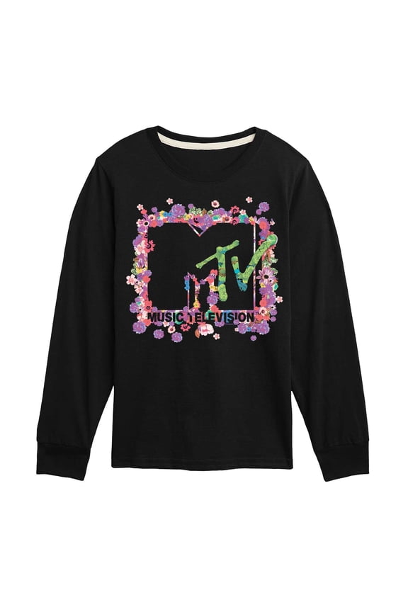 Logo - Floral M - Toddler And Youth Long Sleeve Graphic T-Shirt