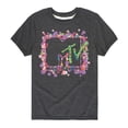thumbnail image 1 of MTV Logo - Floral M - Toddler And Youth Short Sleeve Graphic T-Shirt, 1 of 5