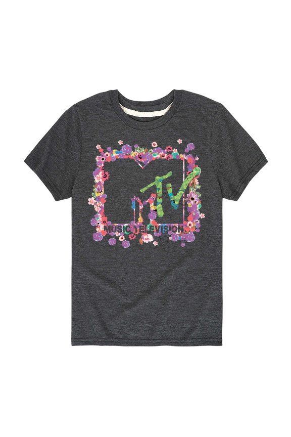 Logo - Floral M - Toddler And Youth Short Sleeve Graphic T-Shirt