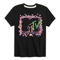 thumbnail image 1 of MTV Logo - Floral M - Toddler And Youth Short Sleeve Graphic T-Shirt, 1 of 5