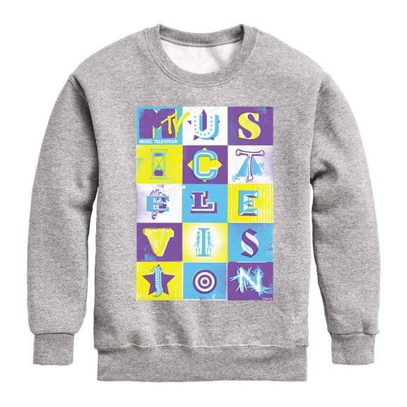 MTV Logo - Gig Poster - Toddler And Youth Crewneck Fleece Sweatshirt