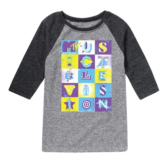 MTV Logo - Gig Poster - Toddler And Youth Raglan Graphic T-Shirt