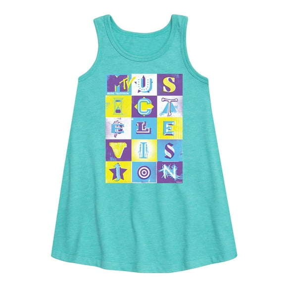 MTV Logo - Gig Poster - Toddler and Youth Girls A-line Dress