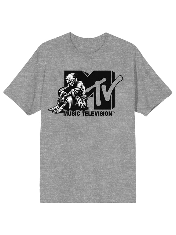 MTV Logo Graphic Tee for Men Fandom Casual Wear-Large