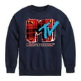 thumbnail image 1 of MTV Logo - Grunge Plaid - Toddler And Youth Crewneck Fleece Sweatshirt, 1 of 5