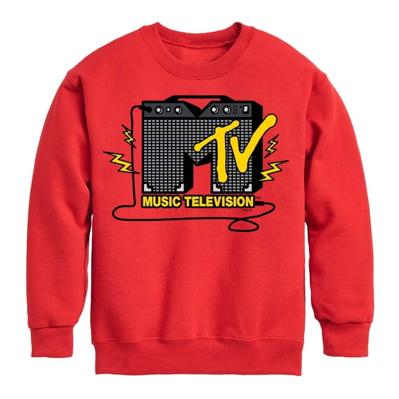 MTV Logo - Guitar Amp - Toddler And Youth Crewneck Fleece Sweatshirt