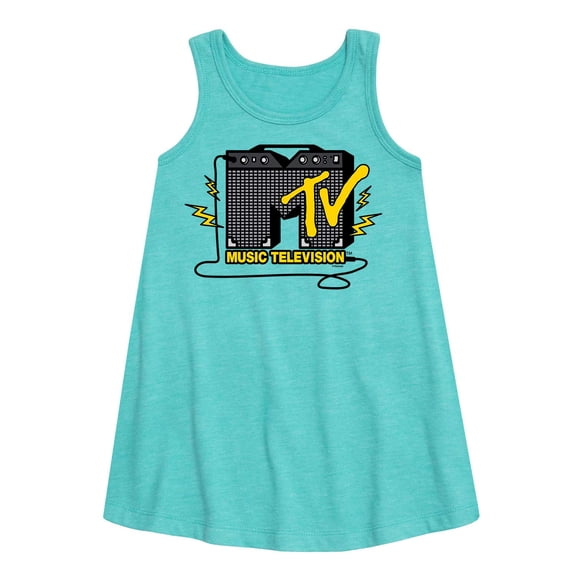 MTV Logo - Guitar Amp - Toddler and Youth Girls A-line Dress