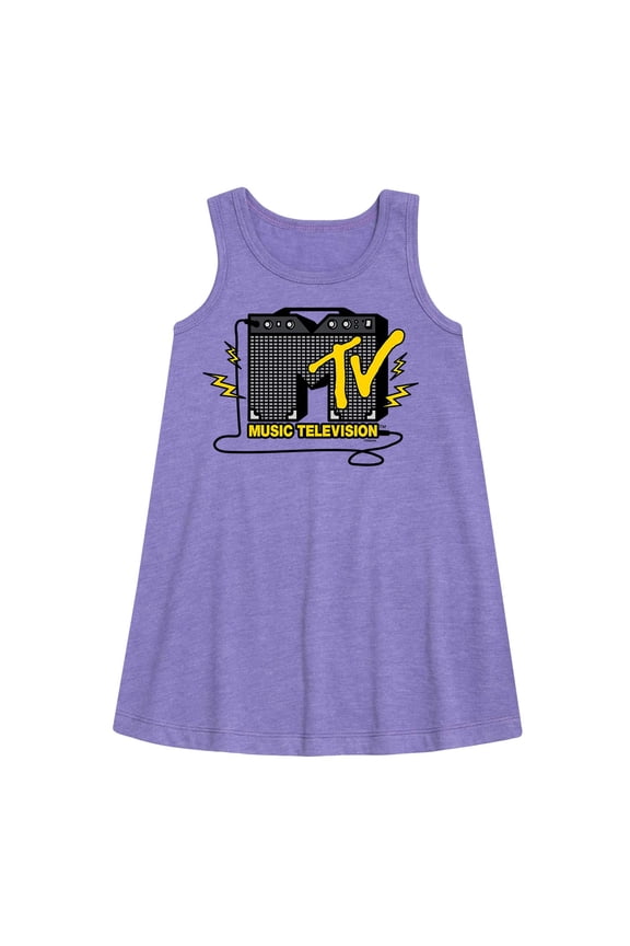 Logo - Guitar Amp - Toddler and Youth Girls A-line Dress