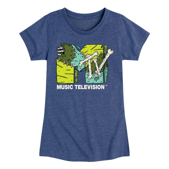 MTV - Logo Halloween - Toddler & Youth Girls Short Sleeve Graphic T-Shirt
