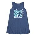 thumbnail image 1 of MTV Logo - Hanukkah Dreidels - Toddler and Youth Girls A-line Dress, 1 of 5