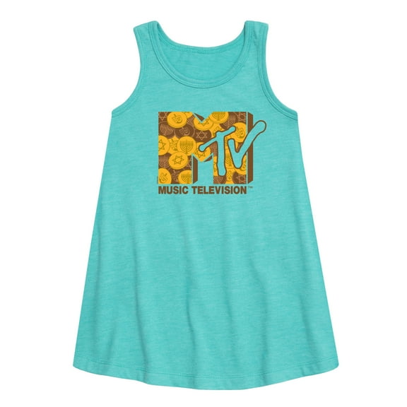 MTV - Logo Hanukkah Gelt - Toddler & Youth Girls A-line Dress