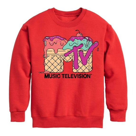 MTV Logo - Ice Cream - Toddler And Youth Crewneck Fleece Sweatshirt