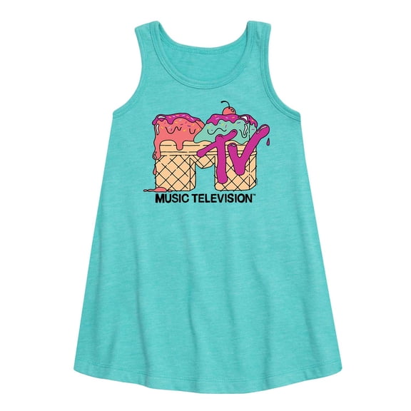 MTV Logo - Ice Cream - Toddler and Youth Girls A-line Dress