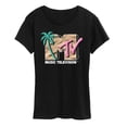 thumbnail image 1 of MTV - Logo Inflatable Beach -  Women's Short Sleeve Graphic T-Shirt, 1 of 4