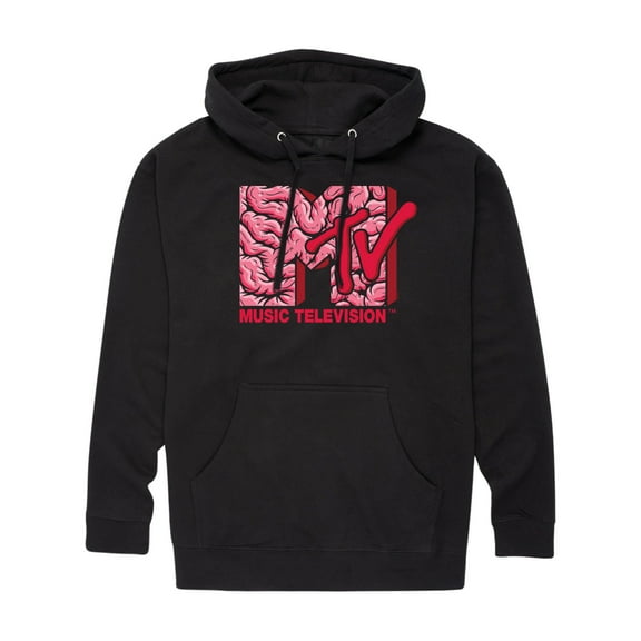 MTV - Logo Intestines - Men's Pullover Hooded Fleece Sweatshirt