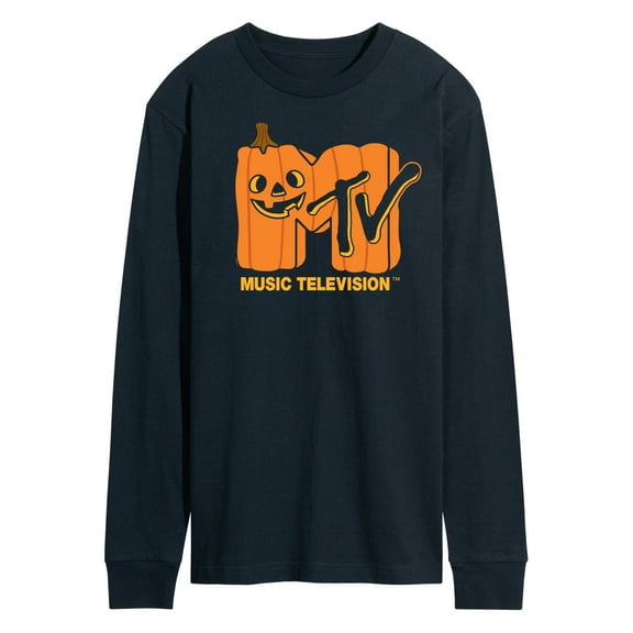 MTV - Logo Jack O Lantern - Men's Long Sleeve T-Shirt