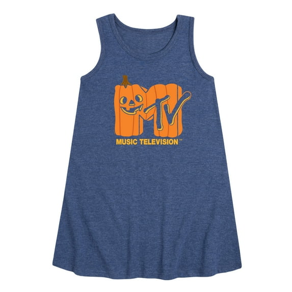 MTV - Logo Jack O Lantern - Toddler & Youth Girls A-line Dress