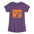 thumbnail image 1 of MTV - Logo Jack O Lantern - Toddler & Youth Girls Short Sleeve Graphic T-Shirt, 1 of 4