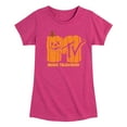 thumbnail image 1 of MTV - Logo Jack O Lantern - Toddler & Youth Girls Short Sleeve Graphic T-Shirt, 1 of 4