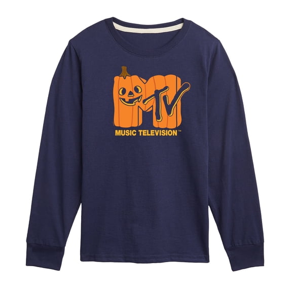 MTV - Logo Jack O Lantern - Toddler & Youth Long Sleeve Graphic T-Shirt