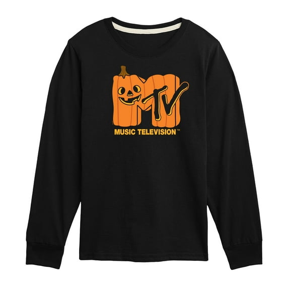 MTV - Logo Jack O Lantern - Toddler & Youth Long Sleeve Graphic T-Shirt