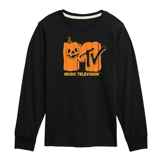MTV - Logo Jack O Lantern - Toddler & Youth Long Sleeve Graphic T-Shirt
