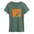 thumbnail image 1 of MTV - Logo Jack O Lantern  - Women's Short Sleeve Graphic T-Shirt, 1 of 4