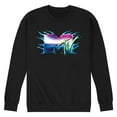 thumbnail image 1 of MTV - Logo Liquid Metal - Men's Crew Neck Fleece Pullover, 1 of 4