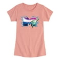 thumbnail image 1 of MTV - Logo Liquid Metal - Toddler & Youth Girls Short Sleeve Graphic T-Shirt, 1 of 4