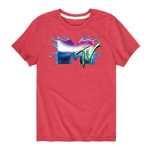 MTV - Logo Liquid Metal - Toddler & Youth Short Sleeve Graphic T-Shirt