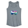 thumbnail image 1 of MTV - Logo Liquid Metal - Women's Racerback Tank Top, 1 of 4