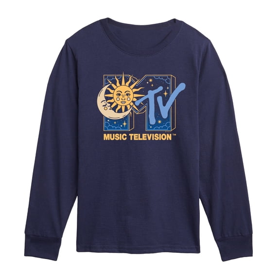 MTV Logo - MTV Celestial - Youth Boys Long Sleeve Graphic T-Shirt