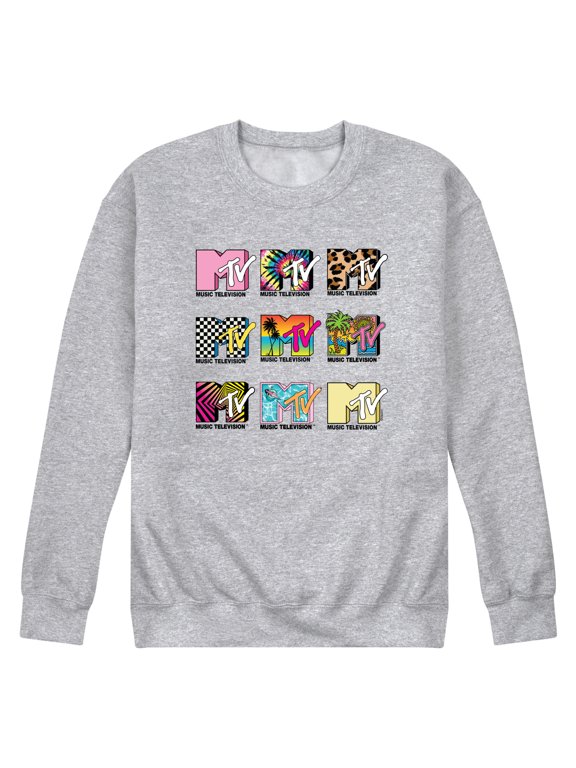 - MTV Top Logos Men's Graphic Fleece Sweatshirt