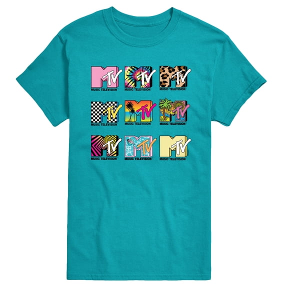 MTV Logo - MTV Top Logos - Men's Short Sleeve Graphic T-Shirt