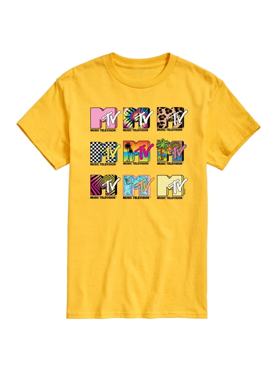 - MTV Top Logos Men's Short Sleeve Graphic T-Shirt