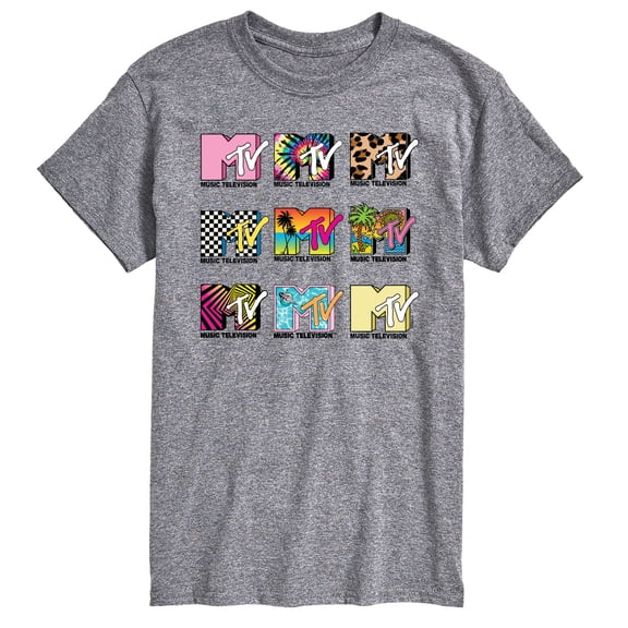 MTV Logo - MTV Top Logos - Men's Short Sleeve Graphic T-Shirt