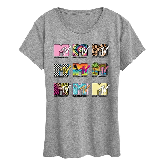 MTV Logo - MTV Top Logos - Women's Short Sleeve Graphic T-Shirt