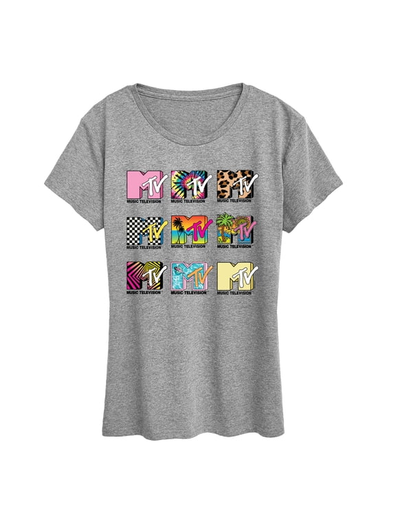 - MTV Top Logos Women's Short Sleeve Graphic T-Shirt