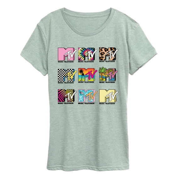 MTV Logo - MTV Top Logos - Women's Short Sleeve Graphic T-Shirt