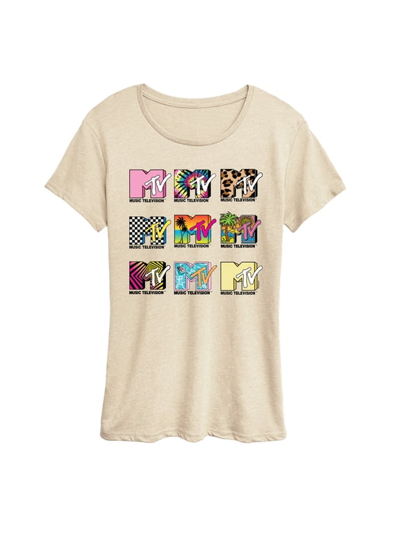 - MTV Top Logos Women's Short Sleeve Graphic T-Shirt