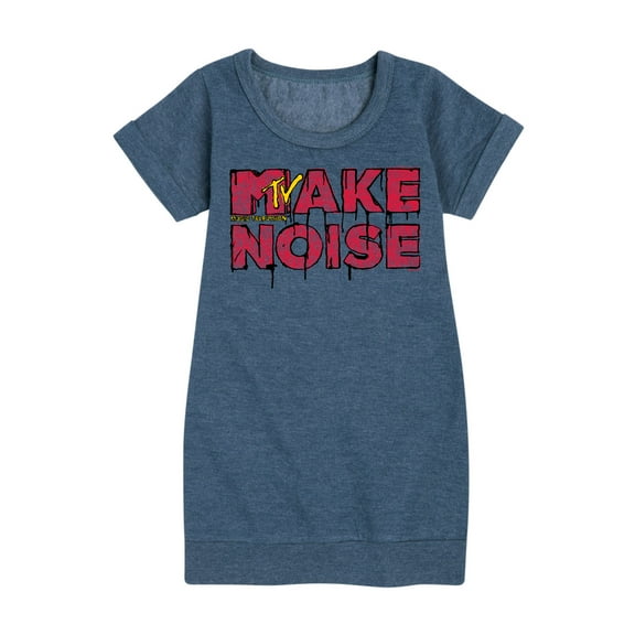 MTV Logo - Make Noise - Toddler And Youth Girls Fleece Dress