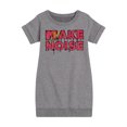 thumbnail image 1 of MTV Logo - Make Noise - Toddler And Youth Girls Fleece Dress, 1 of 1